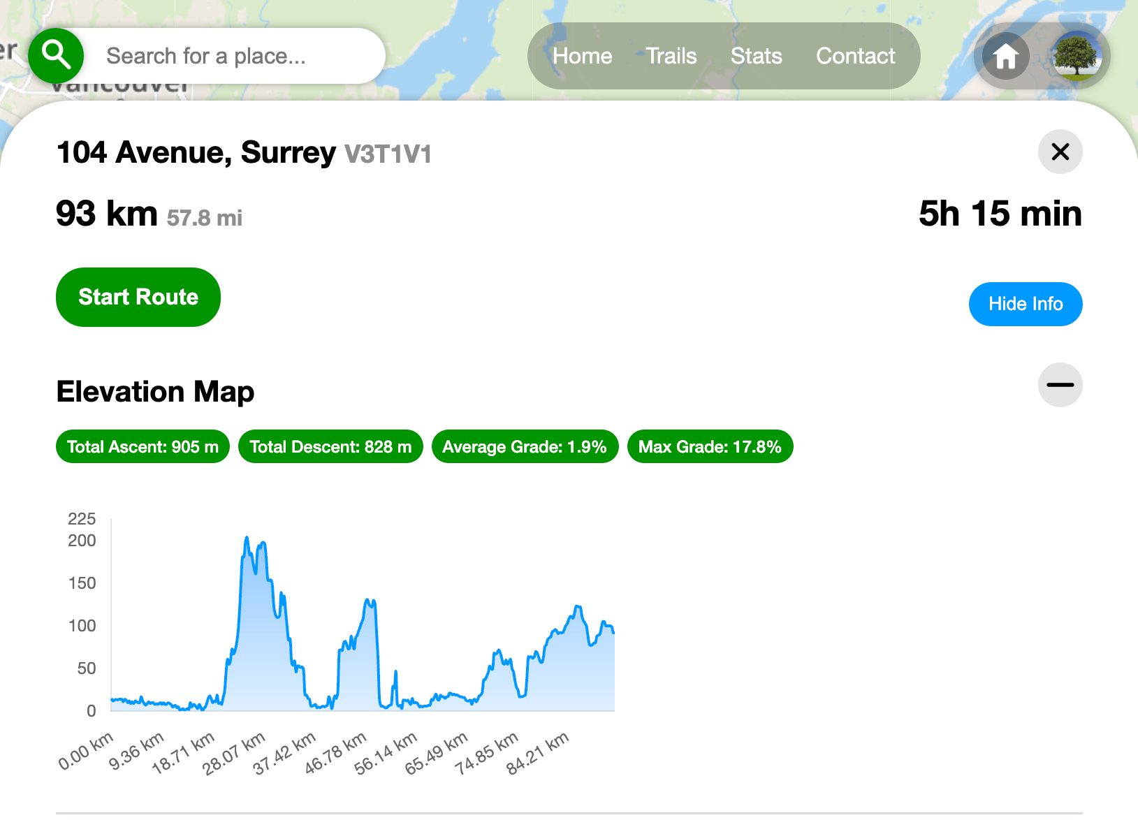 Elevation data can be a power tool provided by GoTrails
